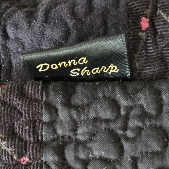 Donna Sharp Fabric Patchwork Handbag with Shoulder Straps - Picture 2 of 9